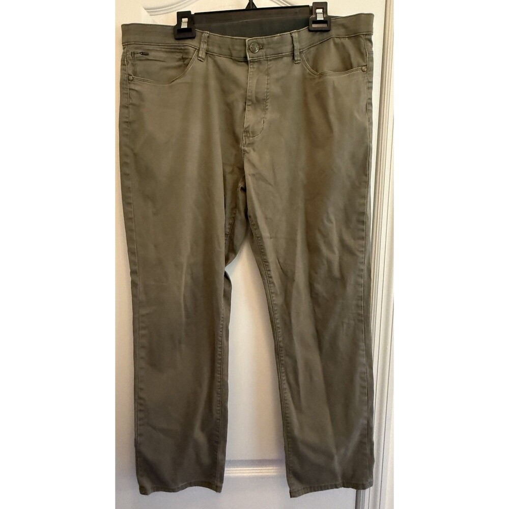 English Laundry Men’s 5 Pocket Pants Khaki Cotton Stretch Grey 38x30 Classic